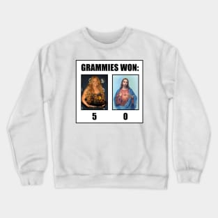 Mariah Grammies Won Vs Jesus Christ - Funny Meme Crewneck Sweatshirt